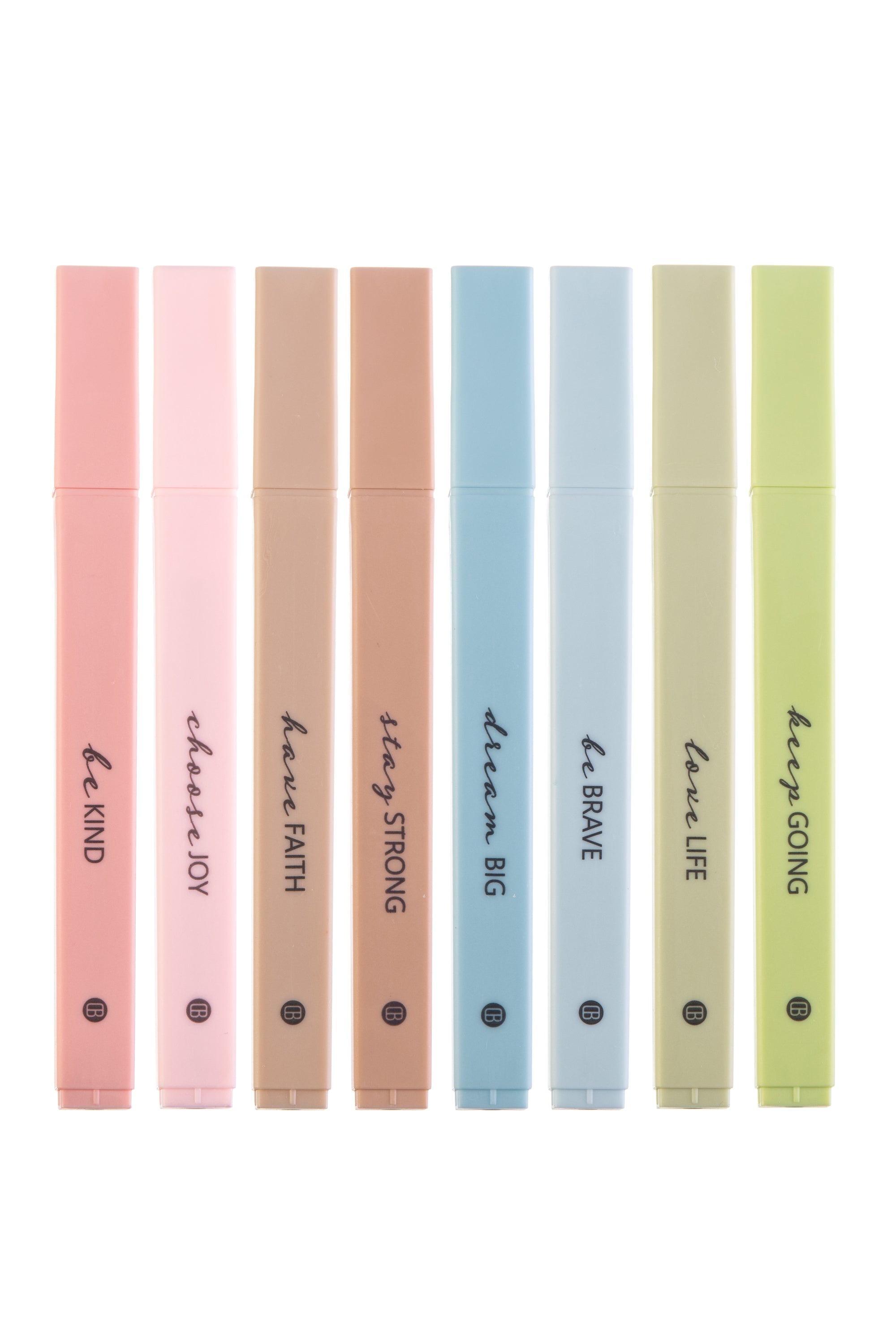 Blieve - Aesthetic Highlighters and Gel Pens with Soft Ink and Tip, No Bleed Dry Fast Easy to Hold, for Bible Journaling Planner Notes School Office