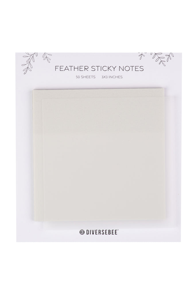 DiverseBee 50 Sheets Pastel Transparent Sticky Notes, 3x3” Clear