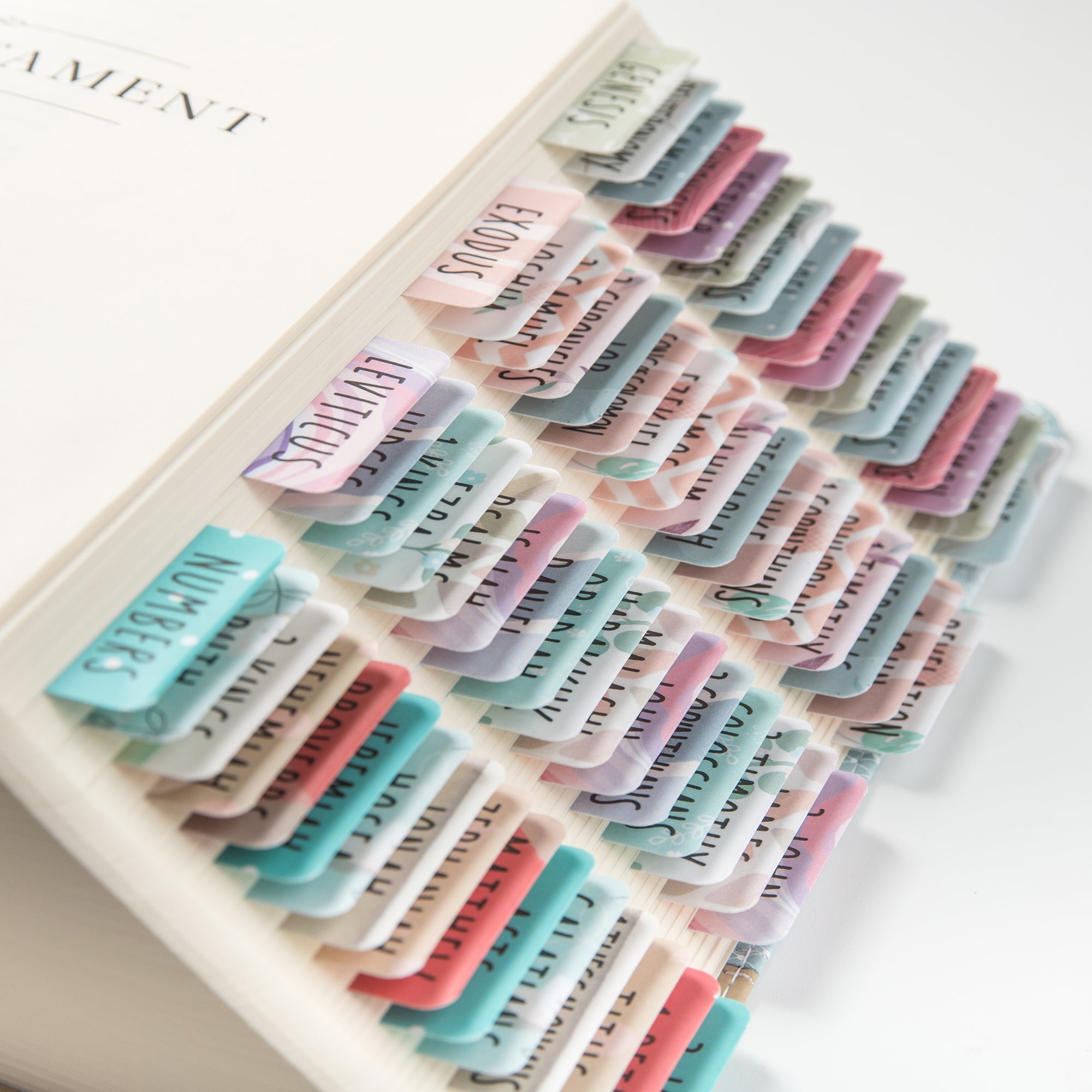 Laminated Bible book tabs