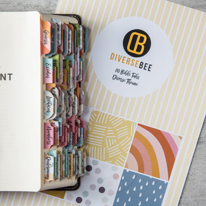 fun colorful bible index tabs