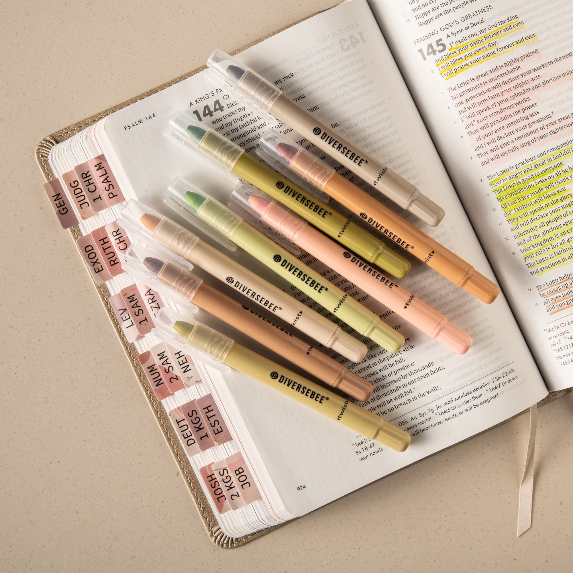 Mr. Pen- No Bleed Gel Bible Highlighters, Yellow, Pack of 8