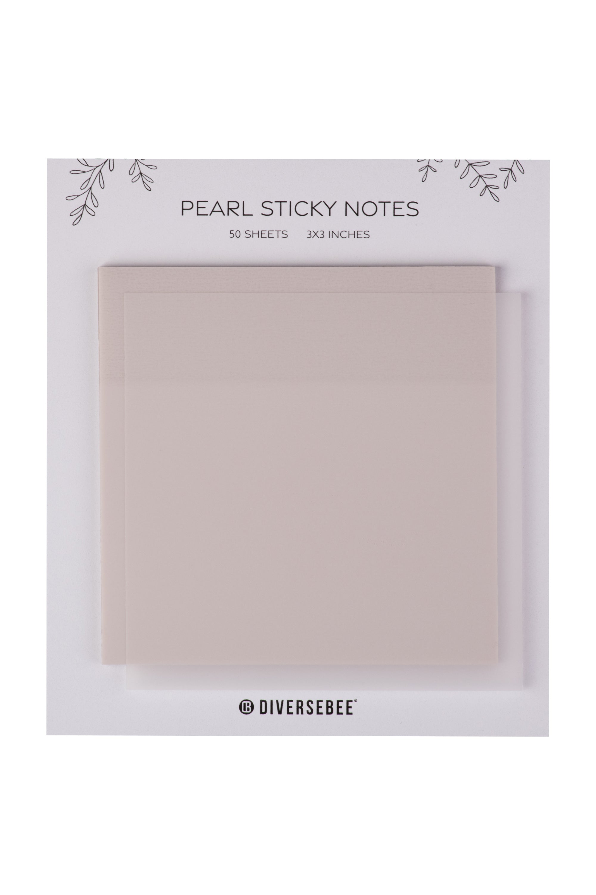 Pastel Transparent Sticky Notes - Pearl