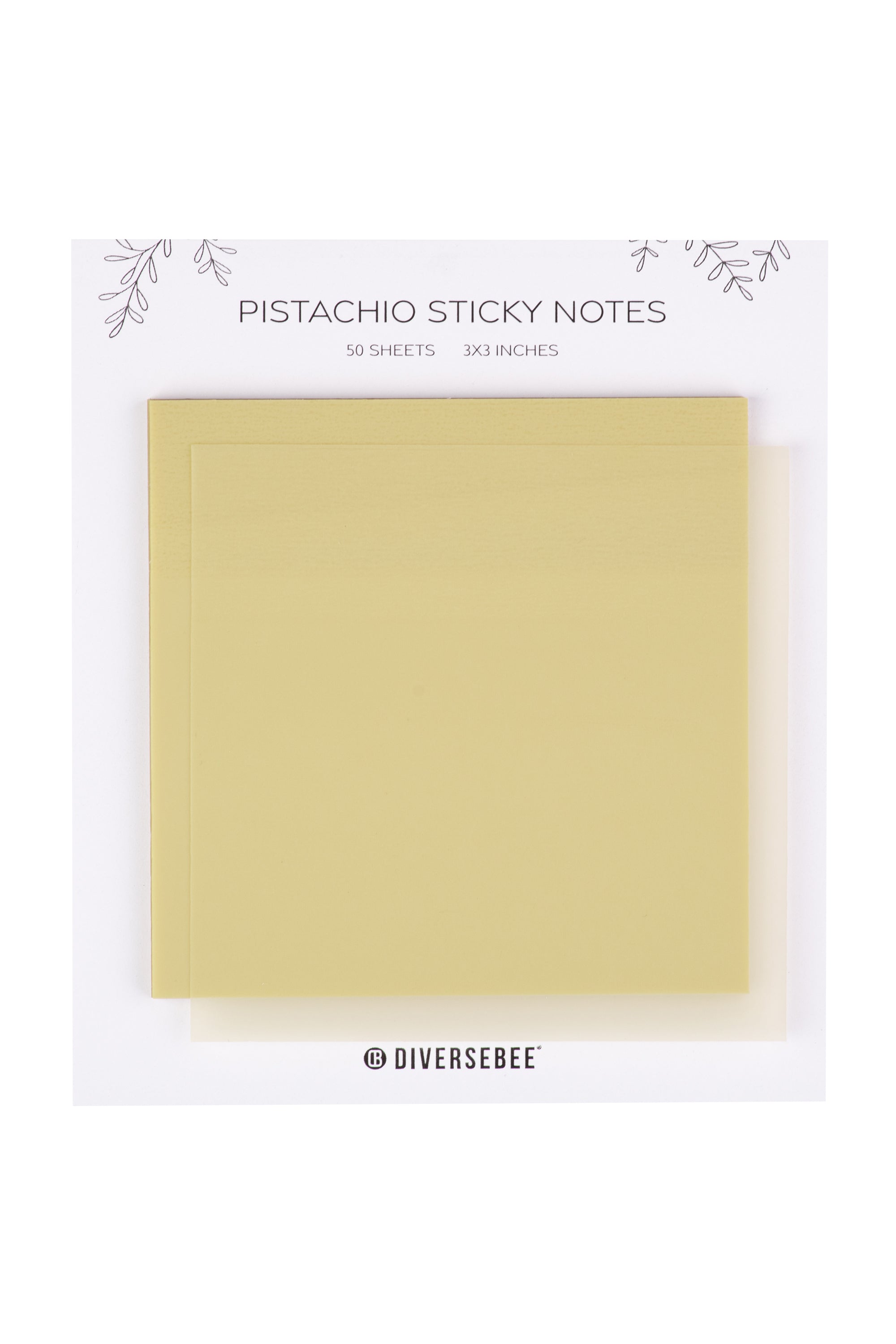 Pastel Transparent Sticky Notes - Pistachio