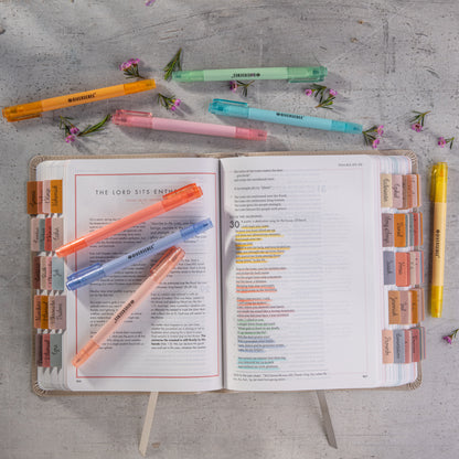 Bible Highlighters with Dual Tip - Pastel